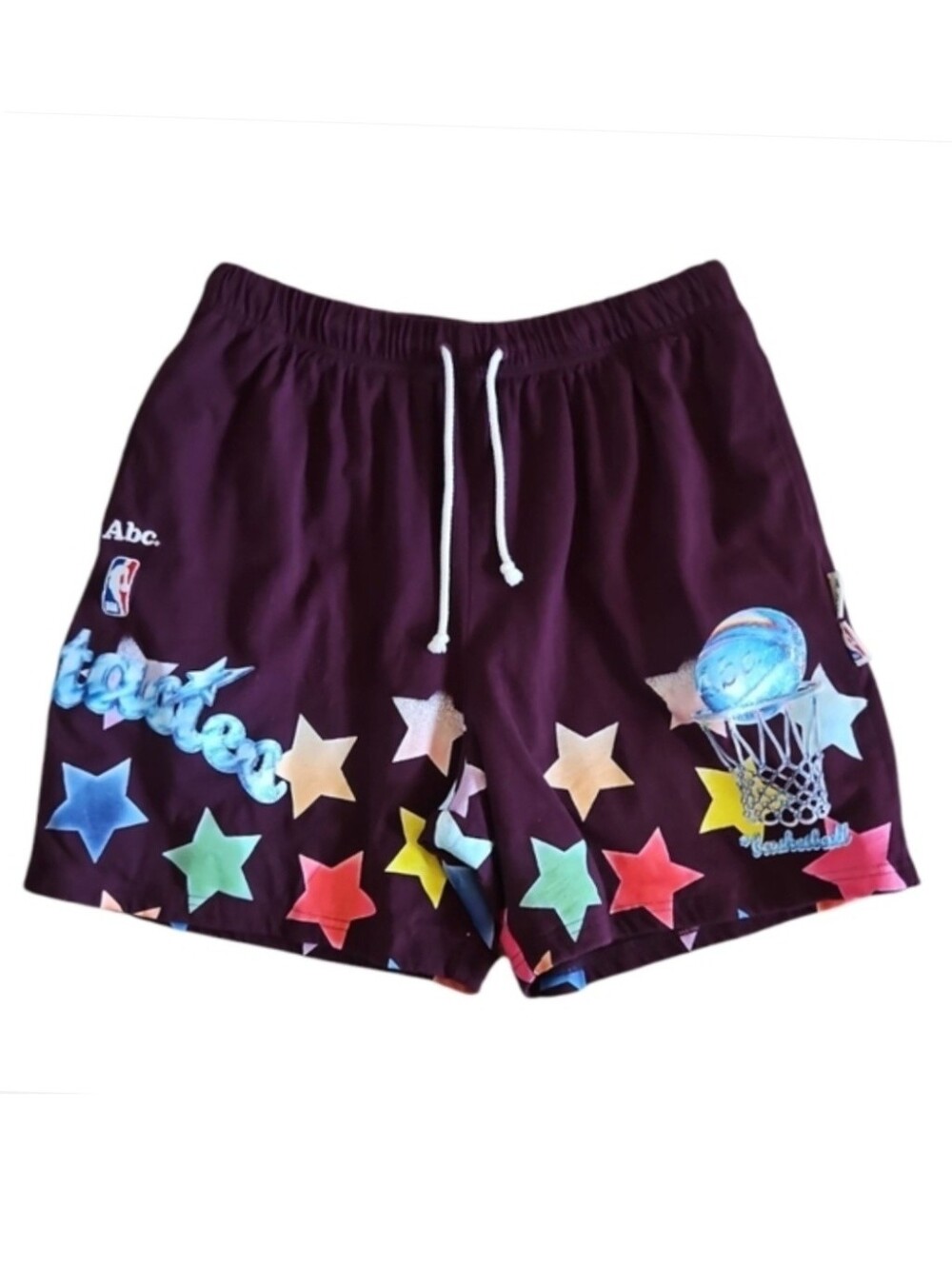 ADVISORY BOARD CRYSTALS | Star Fantasies Sweat Shorts in Burgundy ~ Size Medium
